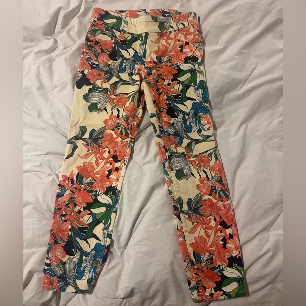 Chicos Floral Pattern Jeggings
